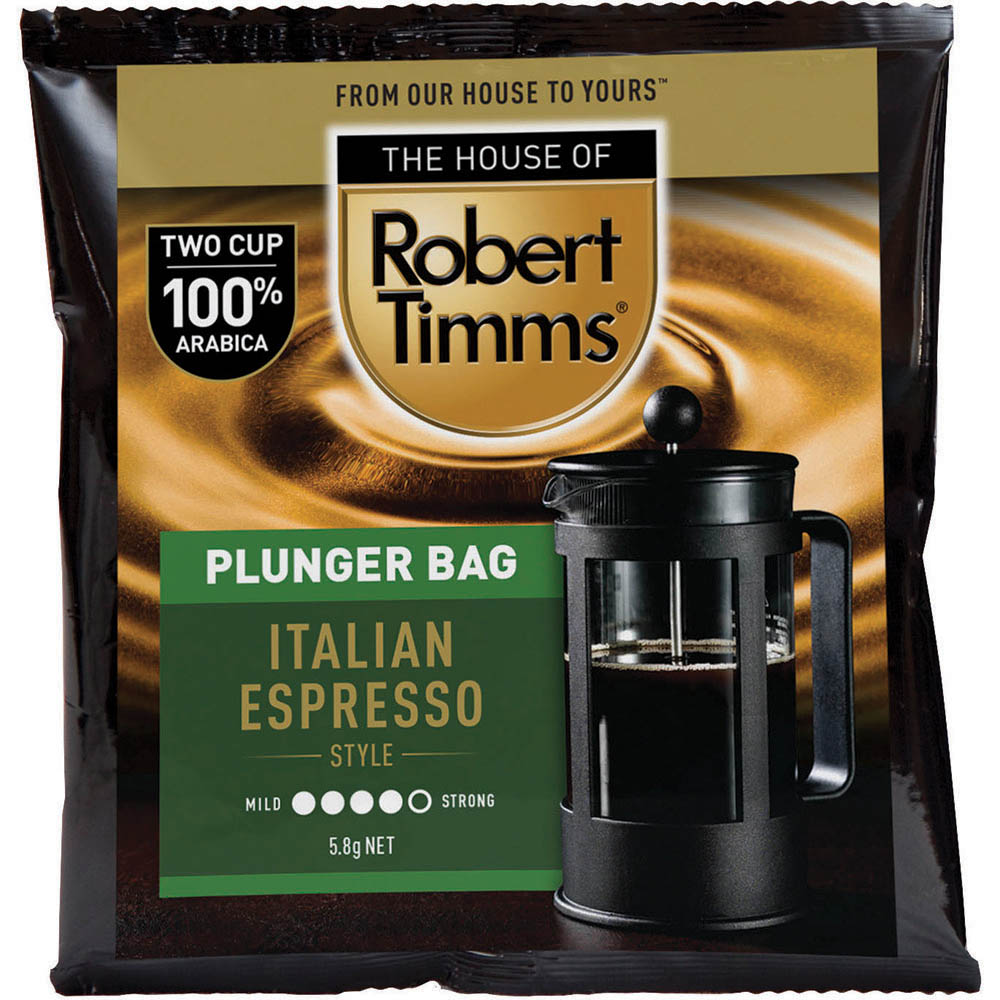 Image for ROBERT TIMMS COFFEE PLUNGER BAGS BOX 50 from Barkers Rubber Stamps & Office Products Depot