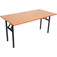rapidline folding table 1500 x 750mm beech