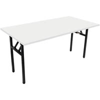 rapidline folding table 1800 x 750mm natural white