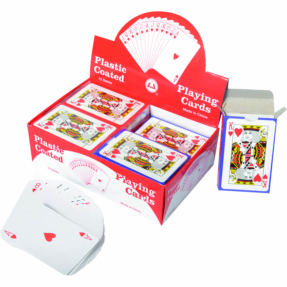 Image for CUMBERLAND PLAYING CARDS PLASTIC COATED PACK 12 from Office Business Office Products Depot