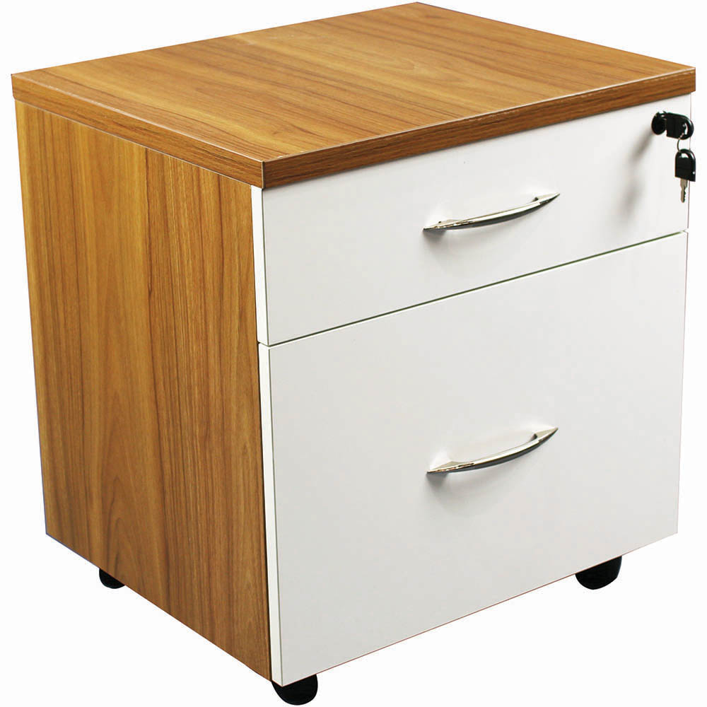 Image for ARBOR EXECUTIVE MOBILE PEDESTAL 2 DRAWER AMERICAN OAK from Margaret River Office Products Depot