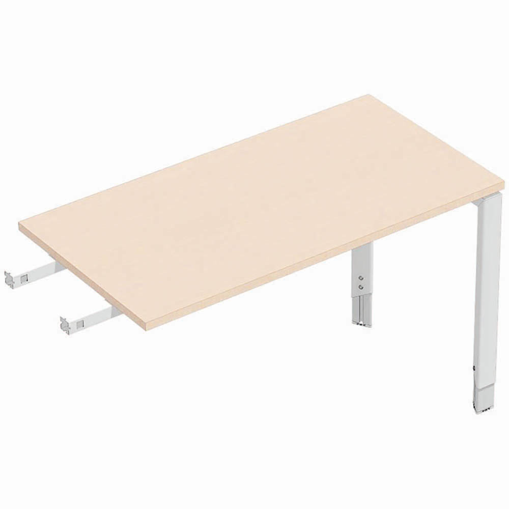 Image for OBLIQUE HEIGHT ADJUSTABLE DESK RETURN 1200 X 600MM SNOW MAPLE from Office Products Depot Gold Coast