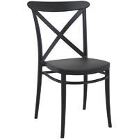 siesta cross chair 440mm black