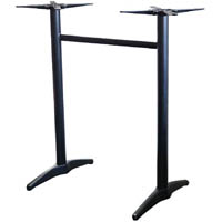 astoria bar table base twin weighted black powdercoat