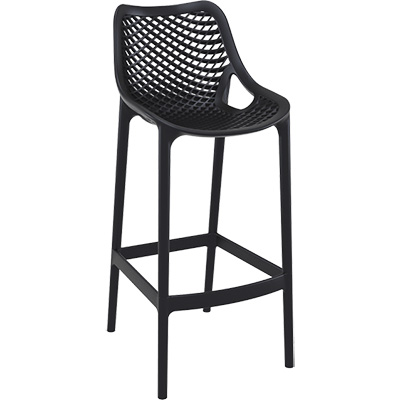 Image for SIESTA AIR BARSTOOL 75 INCH BLACK from Total Supplies Pty Ltd