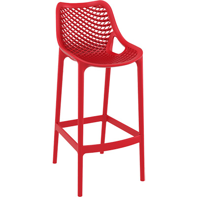 Image for SIESTA AIR BARSTOOL 75 INCH RED from Total Supplies Pty Ltd