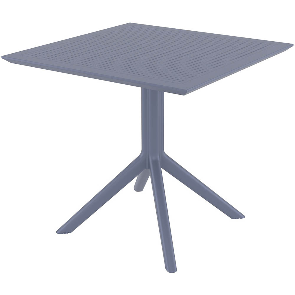 Image for SIESTA SKY TABLE 800 X 800 X 740MM ANTHRACITE from Albany Office Products Depot