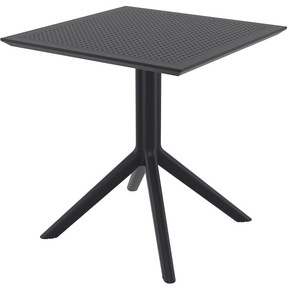 Image for SIESTA SKY TABLE 700 X 700 X 740MM BLACK from Total Supplies Pty Ltd
