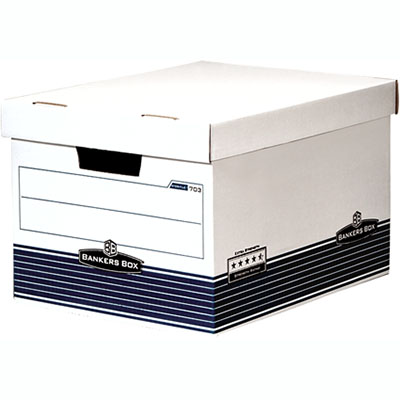 Image for FELLOWES 713 EXTRA STRENGTH BANKERS ARCHIVE BOX HINGED LID from Margaret River Office Products Depot