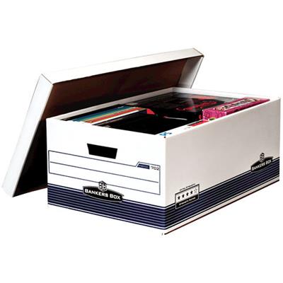 Image for FELLOWES 702 EXTRA STRENGTH DOUBLE SIZE BANKERS ARCHIVE BOX 262 X 336 X 616MM from Margaret River Office Products Depot