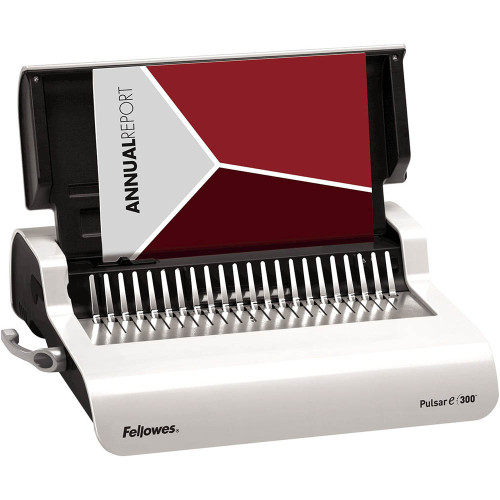 Image for FELLOWES PULSAR-E 300 ELECTRIC BINDING MACHINE PLASTIC COMB WHITE from Total Supplies Pty Ltd
