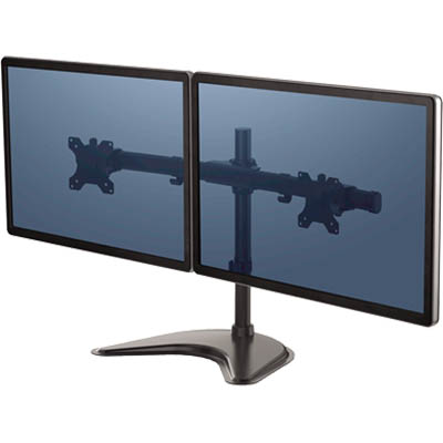 Image for FELLOWES PROFESSIONAL SERIES MONITOR ARM DUAL HORIZONTAL SURFACE MOUNT BLACK from Total Supplies Pty Ltd