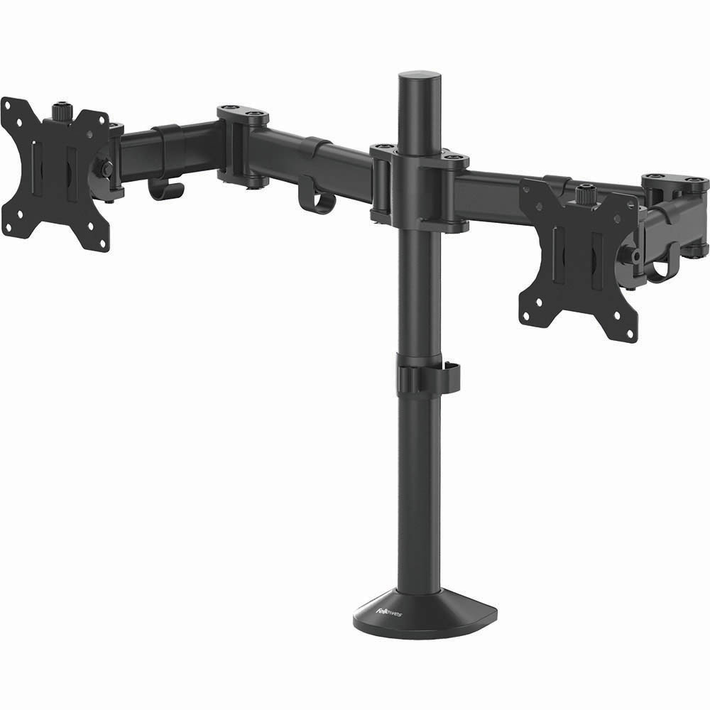 Image for FELLOWES REFLEX DUAL MONITOR ARM from MOE Office Products Depot Mackay & Whitsundays