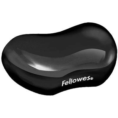 Image for FELLOWES GEL CRYSTALS FLEX WRIST REST BLACK from Ross Office Supplies Office Products Depot
