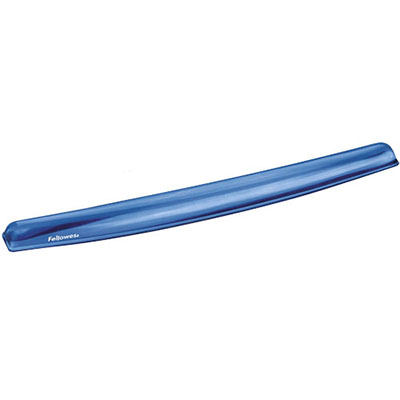 Image for FELLOWES CRYSTAL KEYBOARD GEL WRIST REST BLUE from Total Supplies Pty Ltd