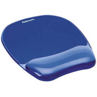fellowes gel crystals mouse pad and wrist rest blue