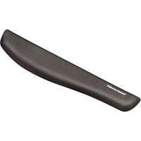fellowes keyboard palm support plush touch microban memory foam graphite