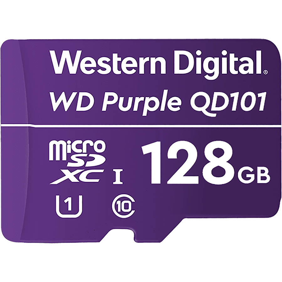 Image for WESTERN DIGITAL WD PURPLE SC QD101 MICROSD CARD 128GB from Office Products Depot