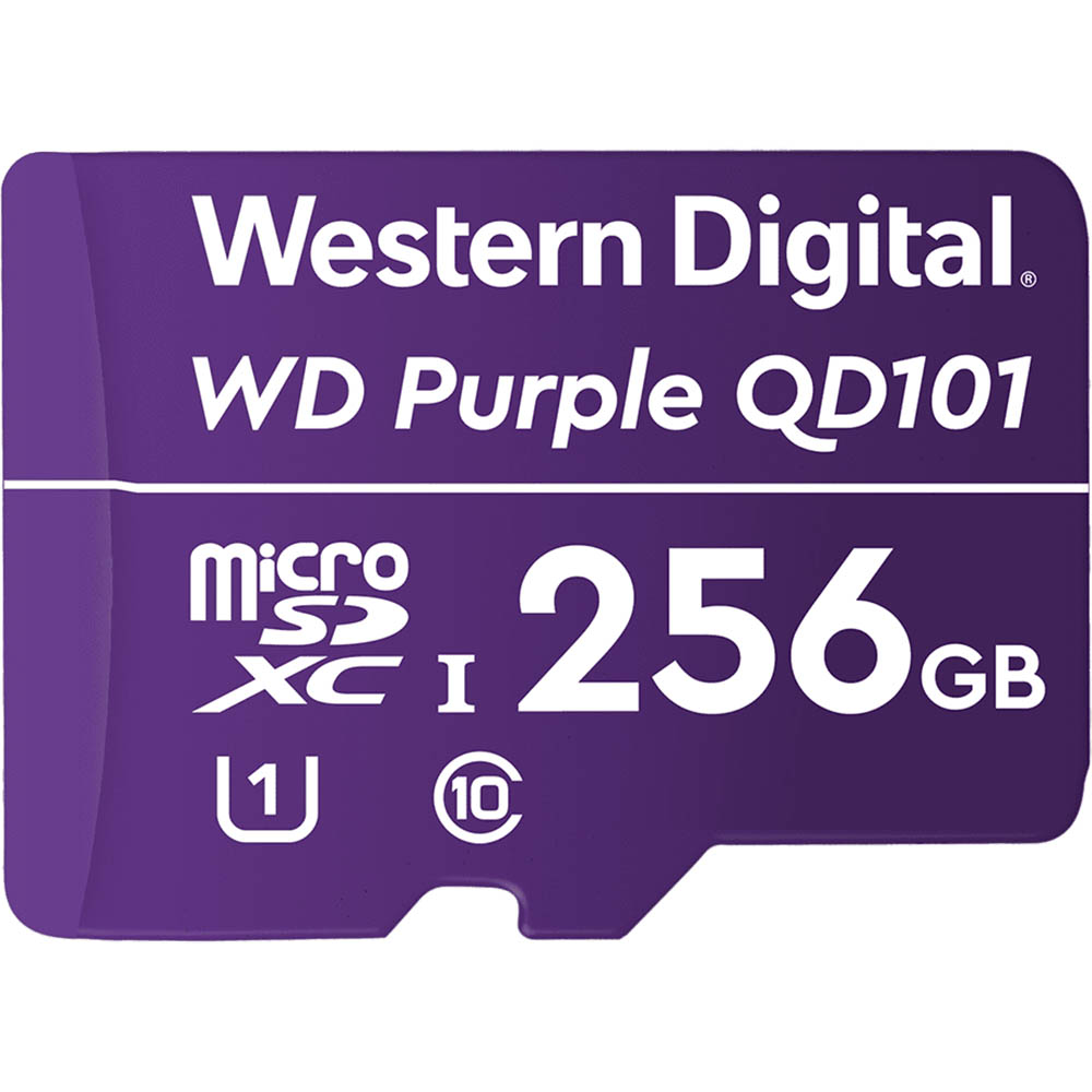 Image for WESTERN DIGITAL WD PURPLE SC QD101 MICROSD CARD 256GB from Office Products Depot