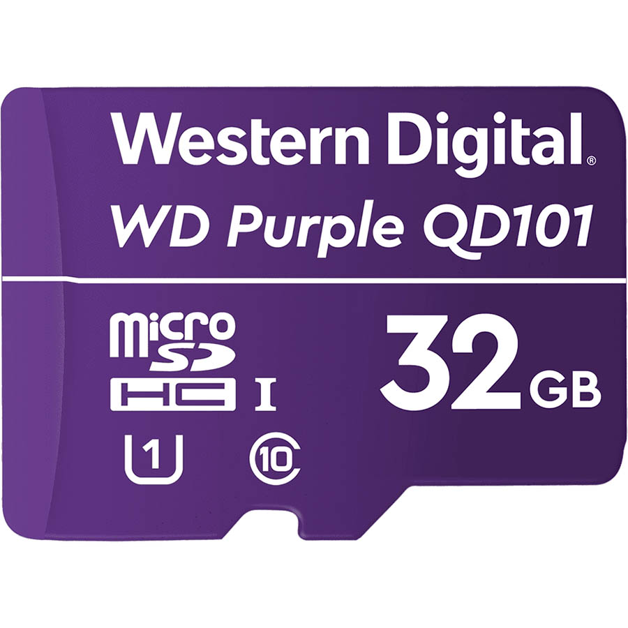 Image for WESTERN DIGITAL WD PURPLE SC QD101 MICROSD CARD 32GB from Office Products Depot