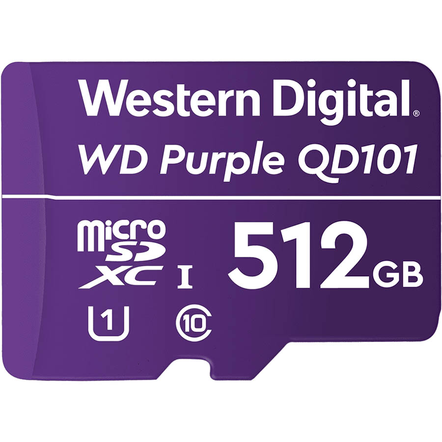 Image for WESTERN DIGITAL WD PURPLE SC QD101 MICROSD CARD 512GB from Ross Office Supplies Office Products Depot