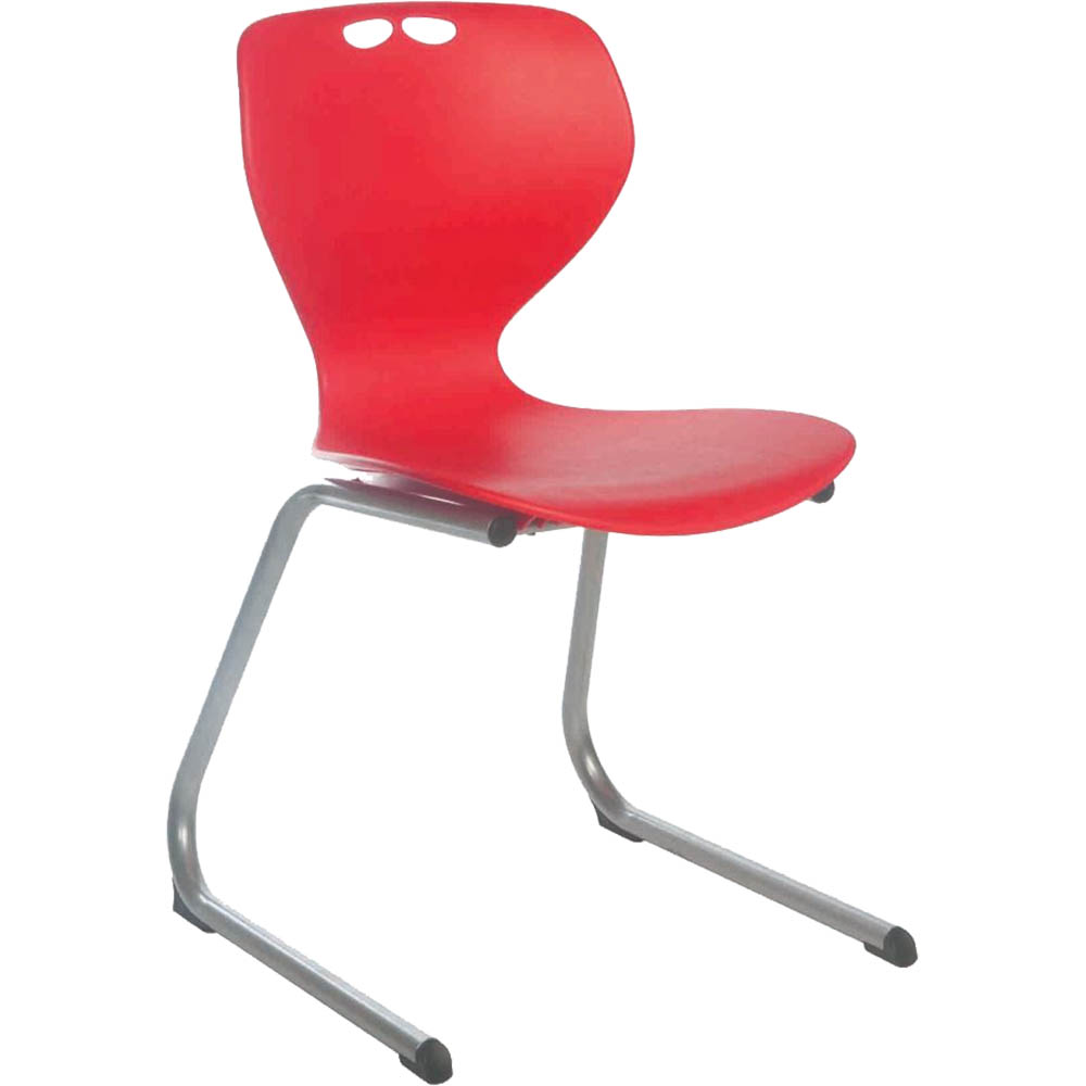 Image for SYLEX MATA CANTILEVER CHAIR 355MM RED from Barkers Rubber Stamps & Office Products Depot