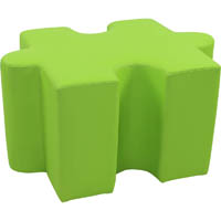 sylex puzzle ottoman 850 x 580 x 460mm green