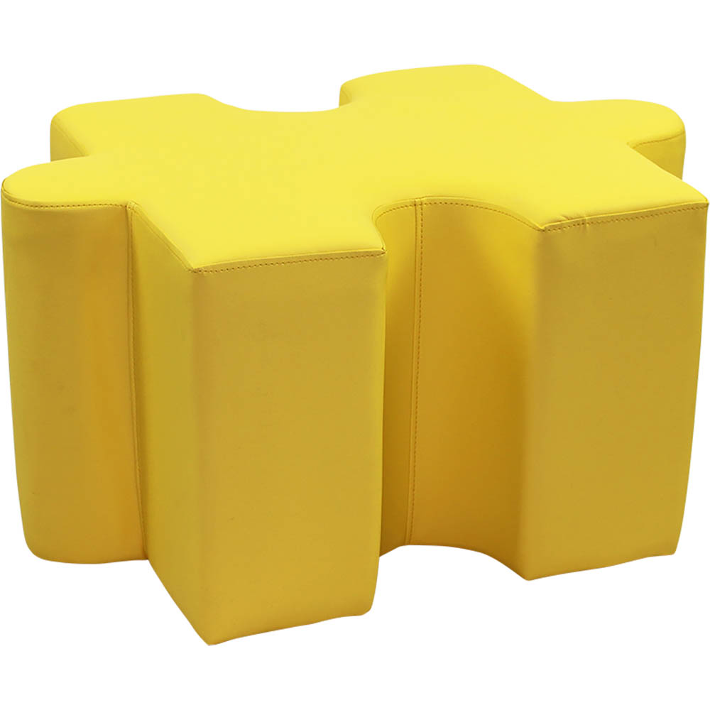 Image for SYLEX PUZZLE OTTOMAN 850 X 580 X 460MM YELLOW from MOE Office Products Depot Mackay & Whitsundays