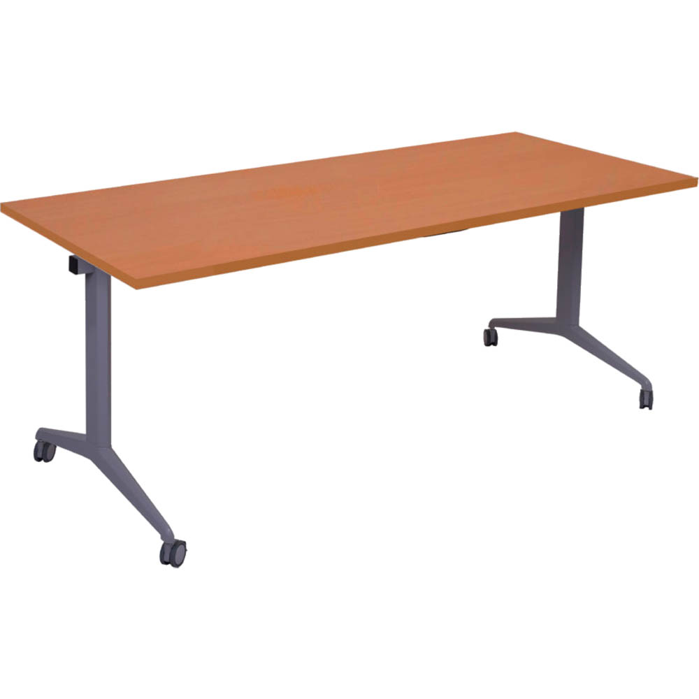 Image for RAPIDLINE FLIP TOP TABLE 1500 X 750MM CHERRY from MOE Office Products Depot Mackay & Whitsundays