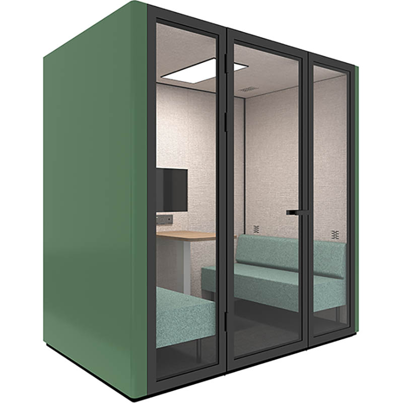 Image for RAPIDLINE B.QUIET ACOUSTIC LARGE POD 4-6 PERSON CUSTOM COLOUR from MOE Office Products Depot Mackay & Whitsundays