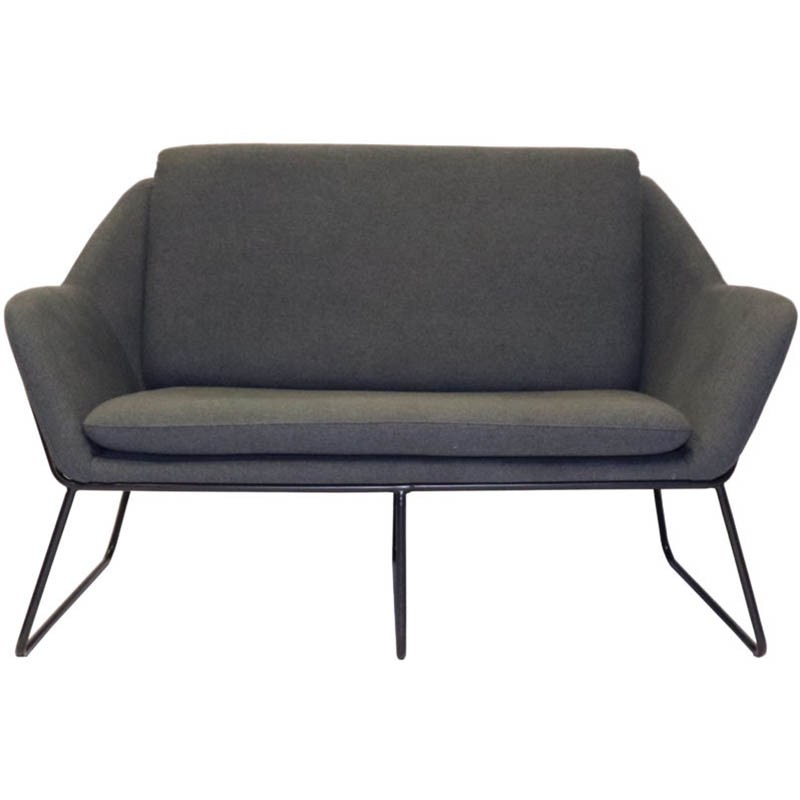 Image for RAPIDLINE CARDINAL LOUNGE CHAIR 2 SEATER CHARCOAL ASH from MOE Office Products Depot Mackay & Whitsundays