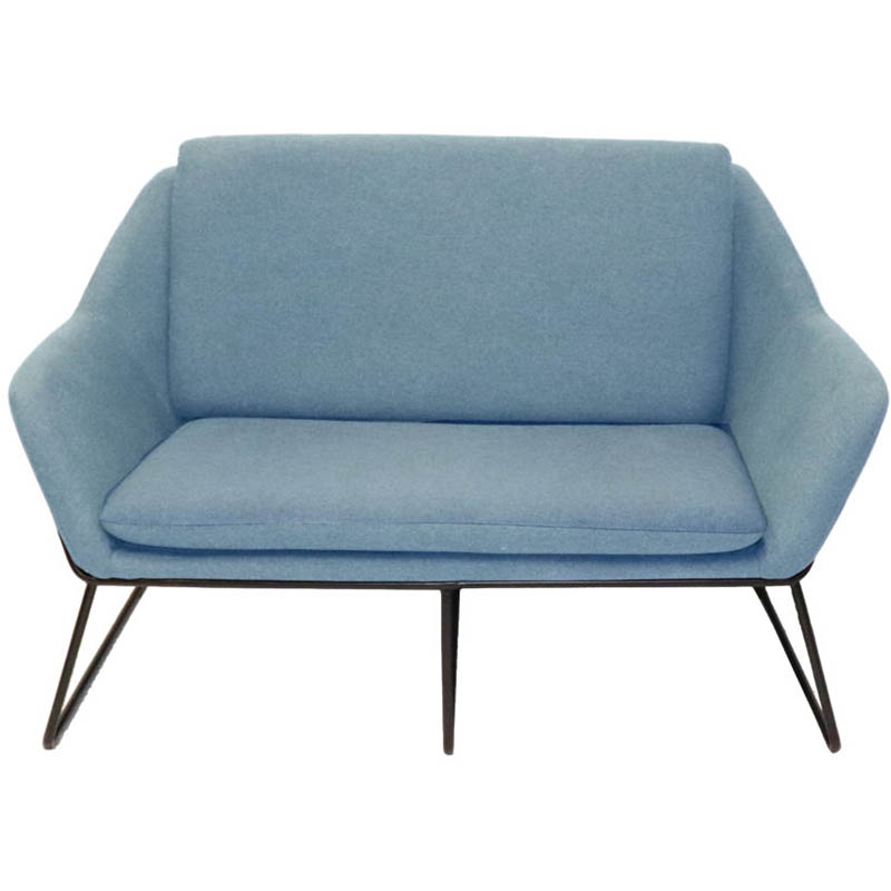Image for RAPIDLINE CARDINAL LOUNGE CHAIR 2 SEATER LIGHT BLUE from Barkers Rubber Stamps & Office Products Depot