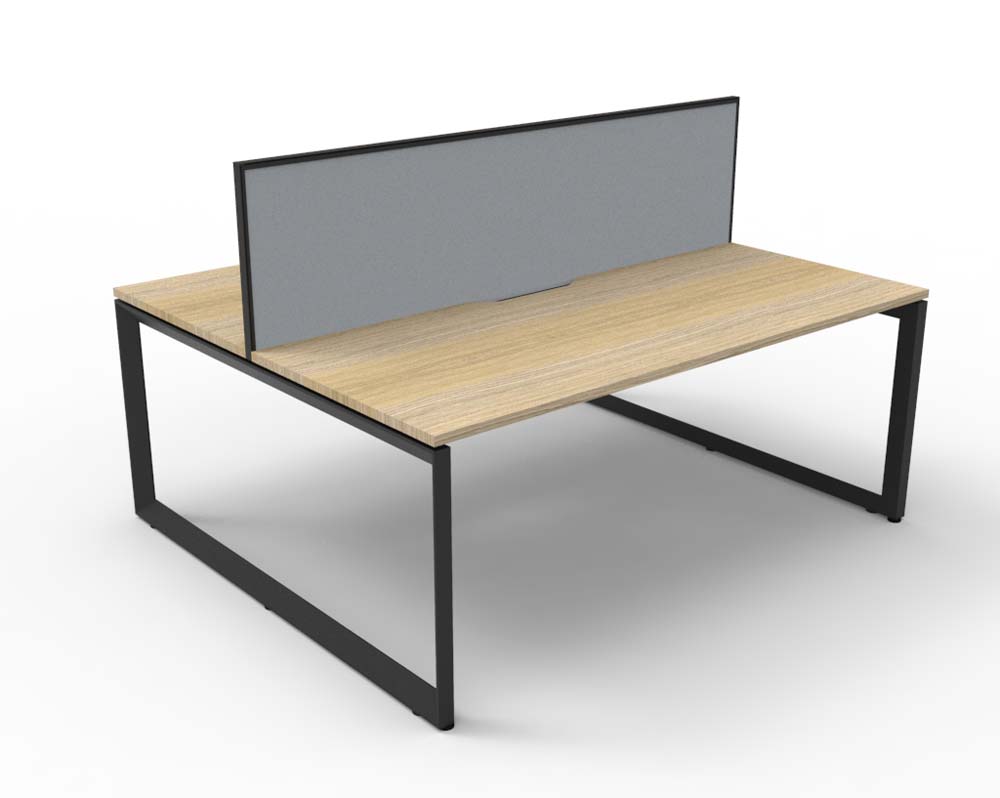 Image for RAPID INFINITY DELUXE 2 PERSON LOOP LEG DOUBLE SIDED WORKSTATION WITH SCREEN from Total Supplies Pty Ltd