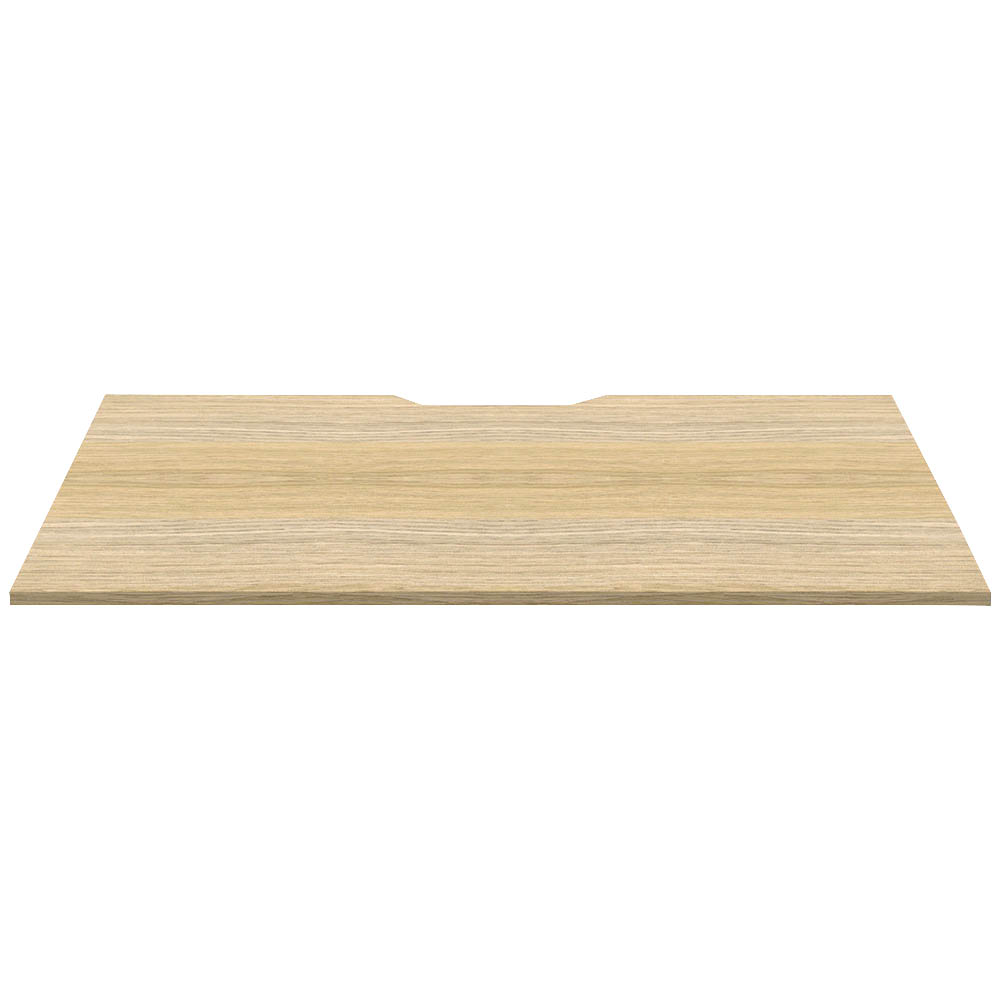 Image for RAPIDLINE SCREEN SCALLOPED DESK TOP 1500 X 750 NATURAL OAK from Margaret River Office Products Depot