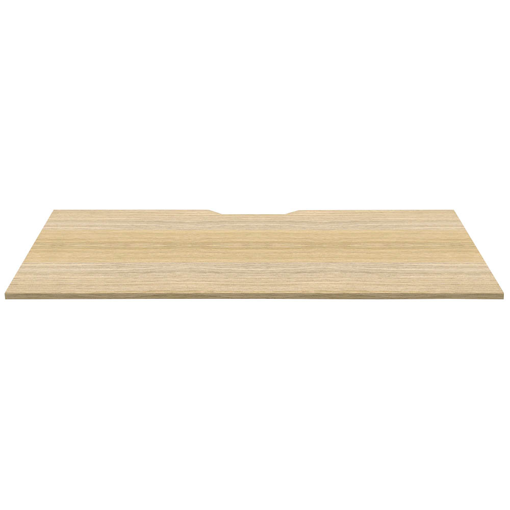 Image for RAPIDLINE SCREEN SCALLOPED DESK TOP 1800 X 750 NATURAL OAK from Margaret River Office Products Depot