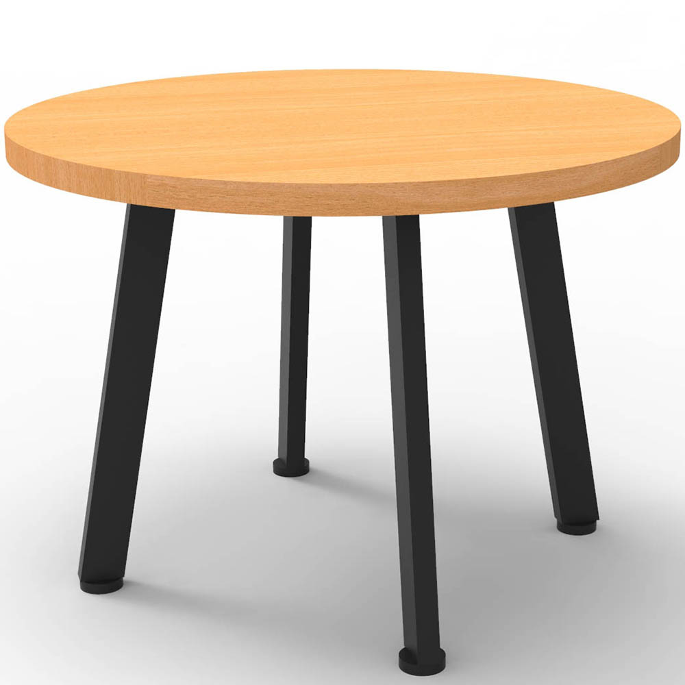 Image for RAPIDLINE ETERNITY COFFEE TABLE 600MM DIA BEECH/BLACK from MOE Office Products Depot Mackay & Whitsundays