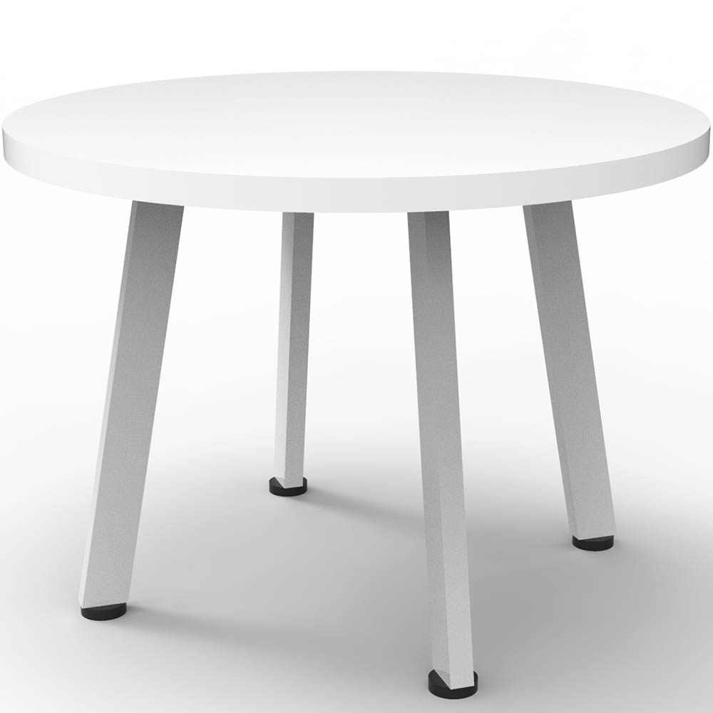 Image for RAPIDLINE ETERNITY COFFEE TABLE 600MM DIA NATURAL WHITE/WHITE SATIN from Margaret River Office Products Depot