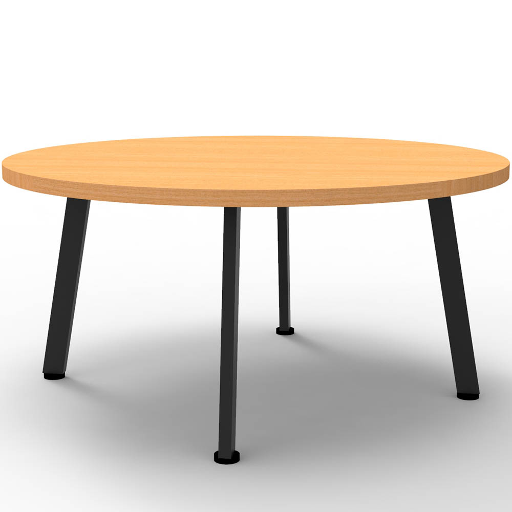 Image for RAPIDLINE ETERNITY COFFEE TABLE 900MM DIA BEECH/BLACK from MOE Office Products Depot Mackay & Whitsundays
