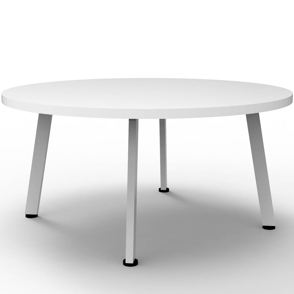 Image for RAPIDLINE ETERNITY COFFEE TABLE 900MM DIA NATURAL WHITE/WHITE SATIN from Margaret River Office Products Depot