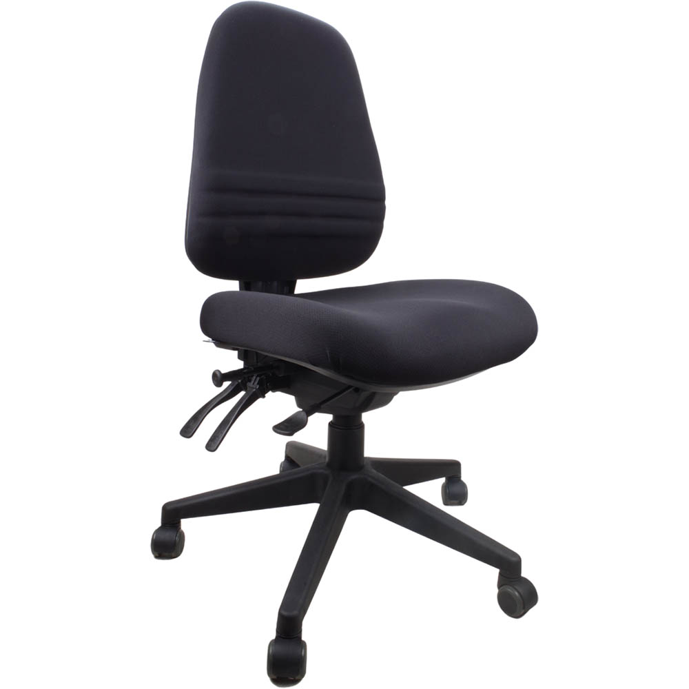 Image for RAPIDLINE ENDEAVOUR PRO ERGONOMIC CHAIR HIGH BACK BLACK from Margaret River Office Products Depot