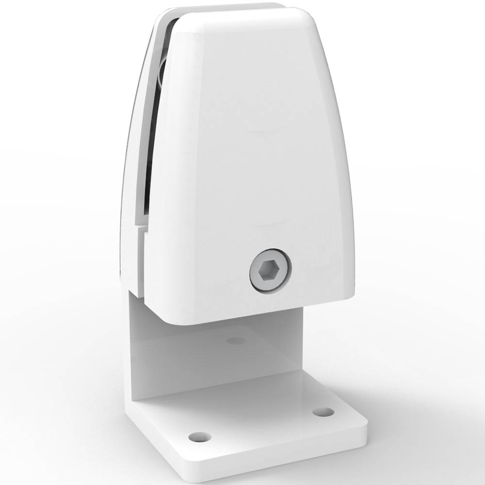 Image for RAPIDLINE ECO PANEL DESK SCREEN SIDE MOUNTED CLAMP WHITE PACK 2 from Margaret River Office Products Depot