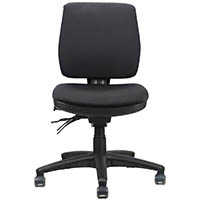 rapidline ergo midi chair medium back black