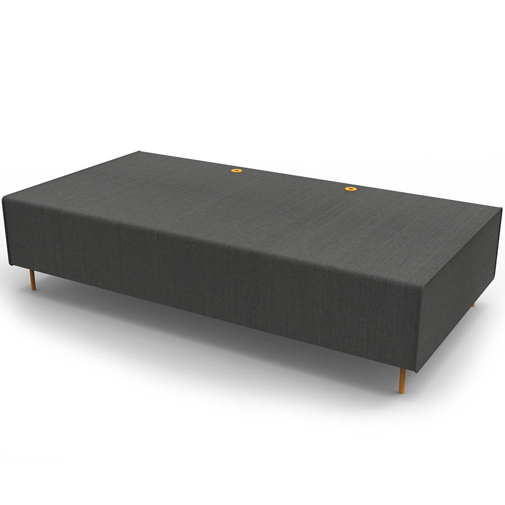 Image for RAPIDLINE FLEXI LOUNGE TRIPLE SEAT MODULE 1830 X 940 X 430MM CHARCOAL ASH from MOE Office Products Depot Mackay & Whitsundays