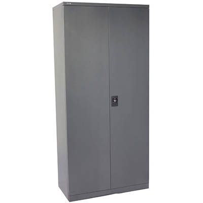 Image for RAPIDLINE GO SWING DOOR CUPBOARD 3 SHELVES 910 X 450 X 1830MM GRAPHITE RIPPLE from Office Products Depot Gold Coast