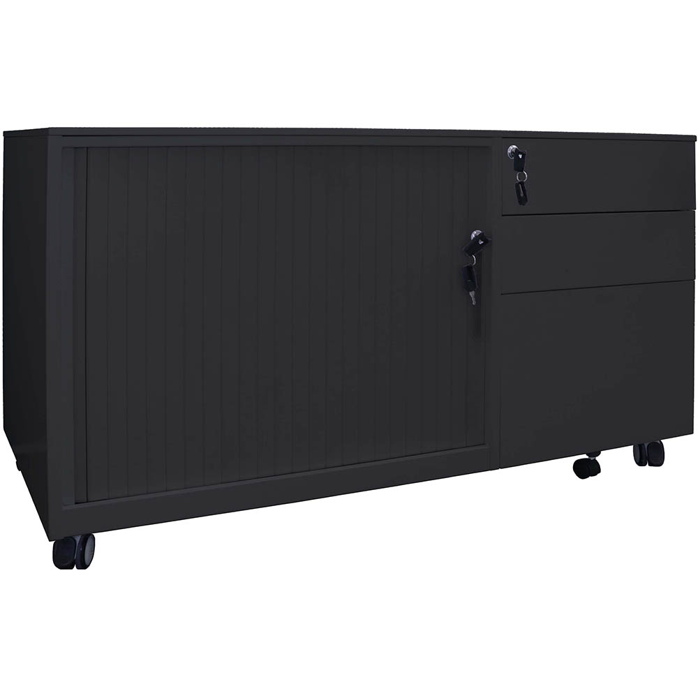 Image for RAPIDLINE TAMBOUR DOOR CADDY LEFT HAND BLACK from MOE Office Products Depot Mackay & Whitsundays