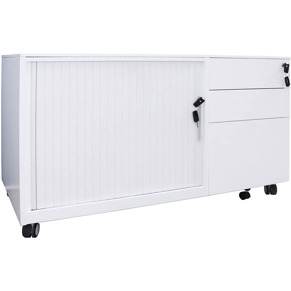 Image for RAPIDLINE TAMBOUR DOOR CADDY LEFT HAND WHITE from Office Business Office Products Depot