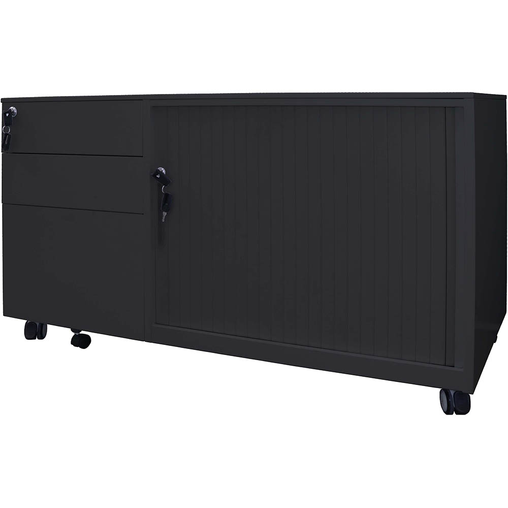 Image for RAPIDLINE TAMBOUR DOOR CADDY RIGH HAND BLACK from MOE Office Products Depot Mackay & Whitsundays