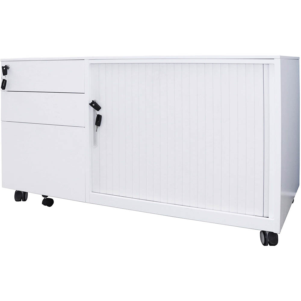 Image for RAPIDLINE TAMBOUR DOOR CADDY RIGH HAND WHITE from MOE Office Products Depot Mackay & Whitsundays