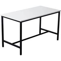 rapidline high bar table 1800 x 900 x 1050mm natural white