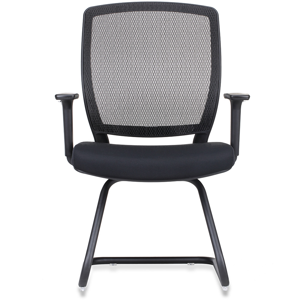 Image for RAPIDLINE HARTLEY VISITOR CHAIR CANTILEVER MEDIUM MESH BACK ARMS BLACK from Ross Office Supplies Office Products Depot